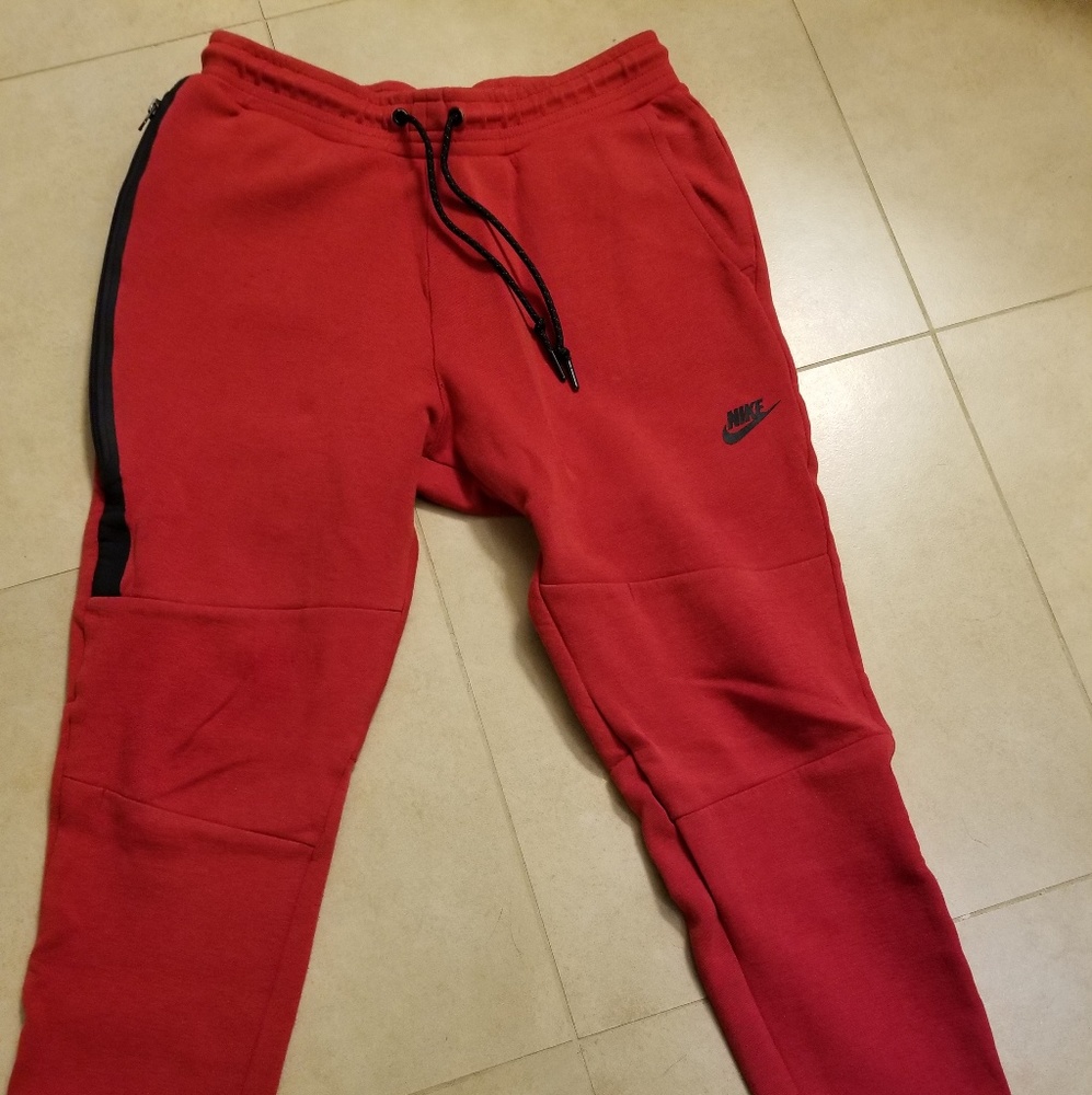 💎Nike Tech Sweats💎GUC! Red Heather! Medium